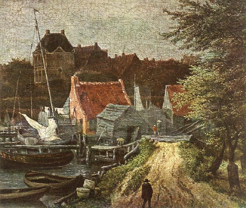 RUISDAEL, Jacob Isaackszon van View of Amsterdam (detail) h Spain oil painting art